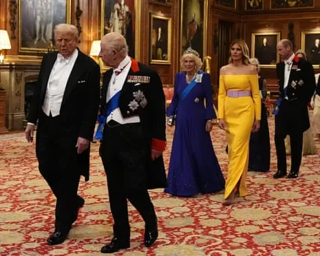 Royals Roll Out Grand Welcome Amid Protests; Kimmel Pulled From Air Over Kirk Remarks